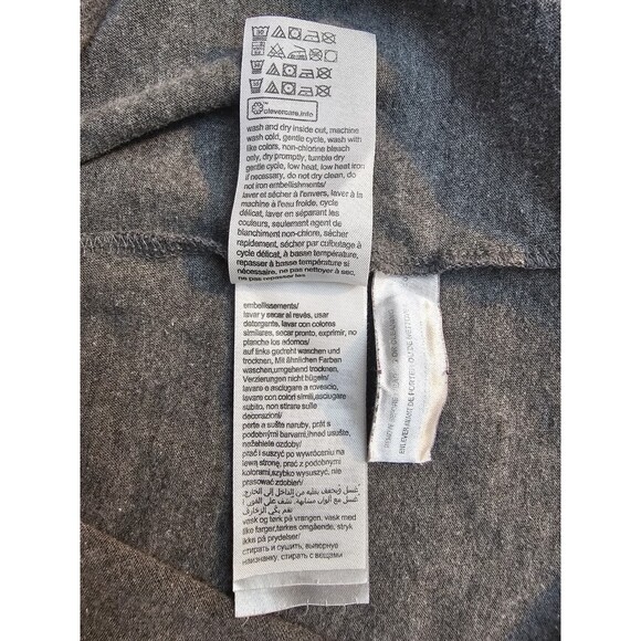 Calvin Klein Jeans Men’s Gray T-Shirt XS Logo Circle Graphic Cotton Blend - Picture 7 of 11